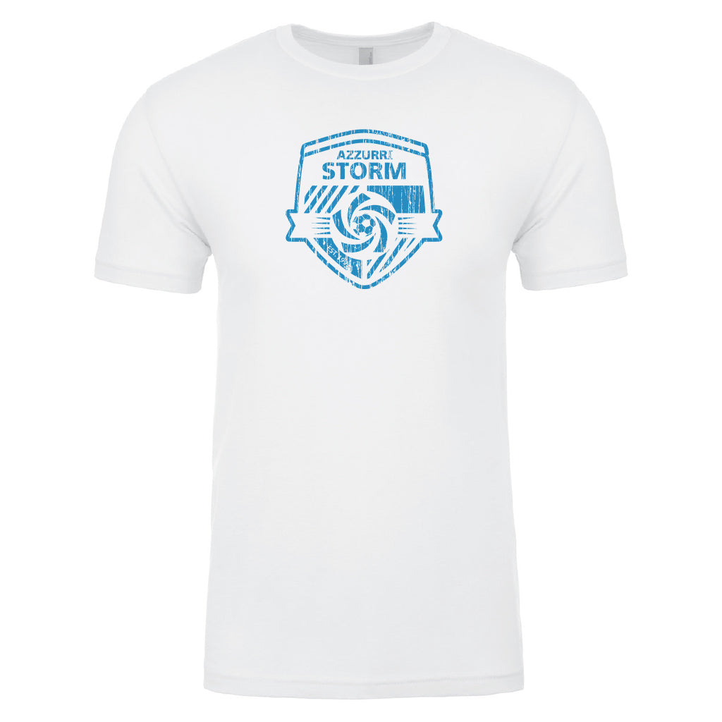 Azzurri Distressed Tee - White