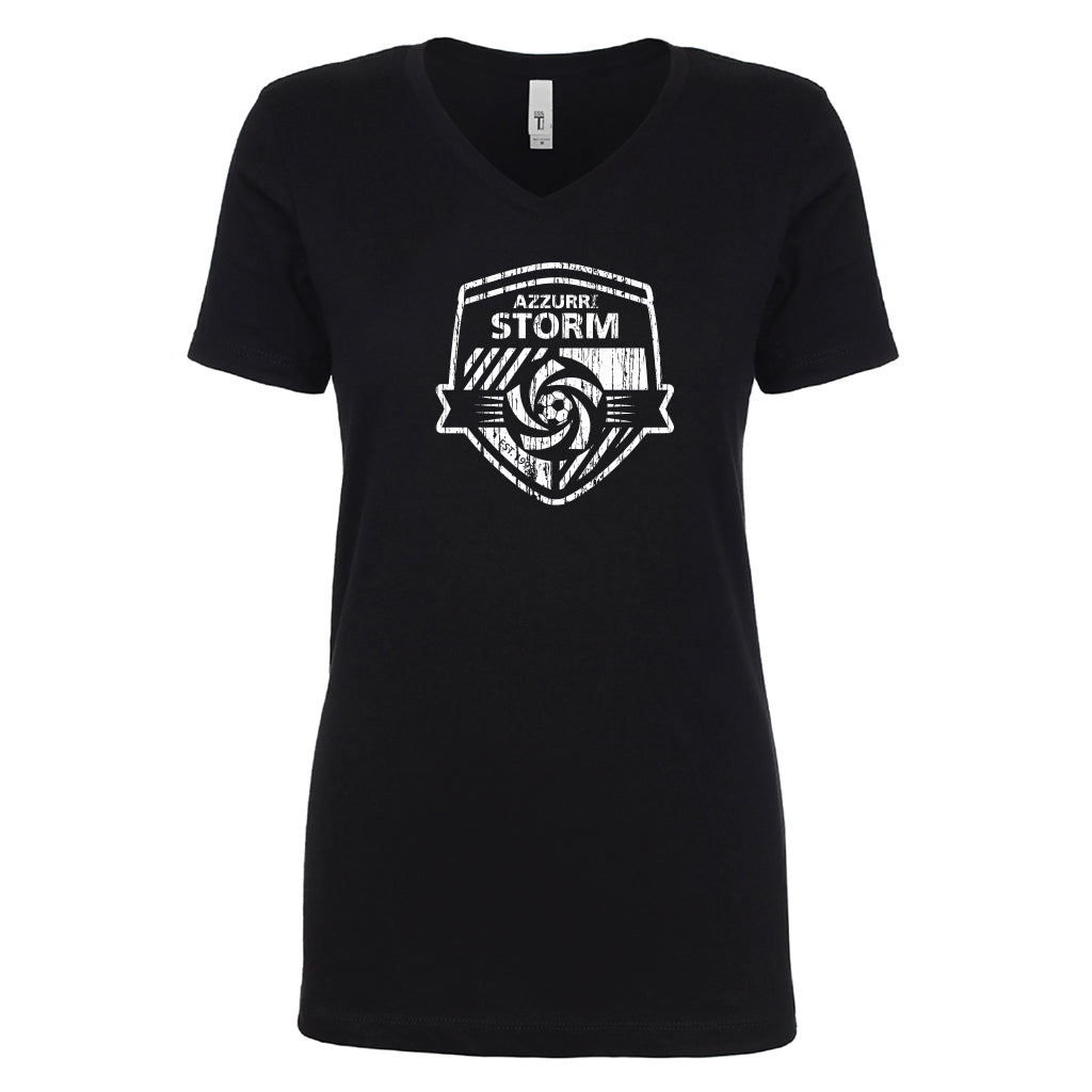 Azzurri Distressed VNeck - Black
