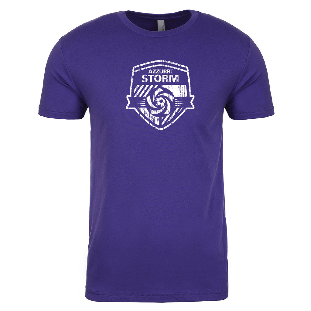 Azzurri Distressed Tee - Purple