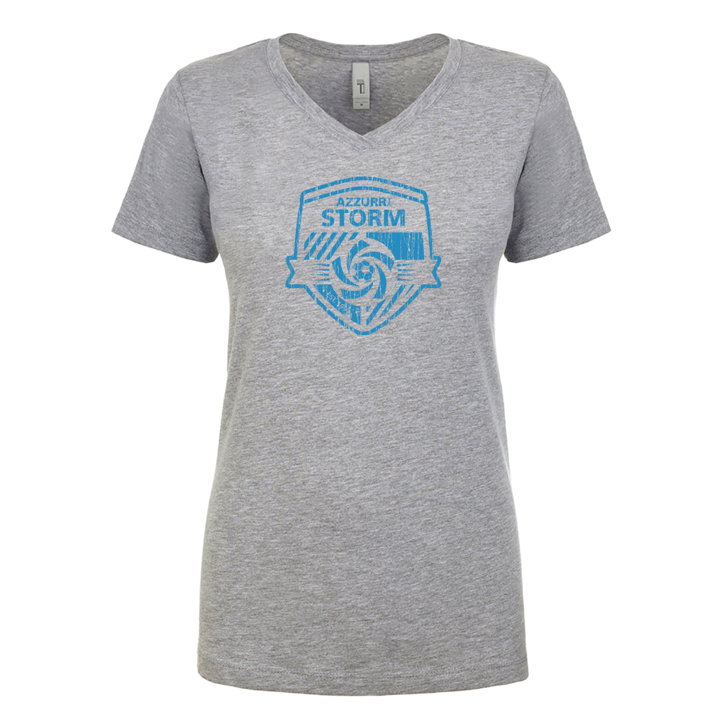 Azzurri Distressed VNeck - Heather